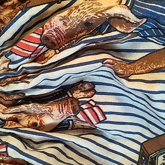 Vintage handmade dirty pig in ruffled dress - Picture 3 of 5